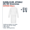 Surblouse jetable 25 grammes Blanc