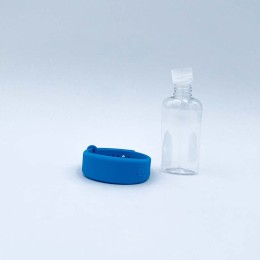 Bracelet distributeur de solution hydroalcoolique - jaune ou bleu ACHILLE -  taille S/M/L