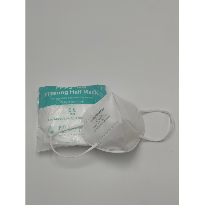 FFP2 NR BLANC - boite de 45 masques par 1 - EN149:2001+A1:2009 - MEZORIZON