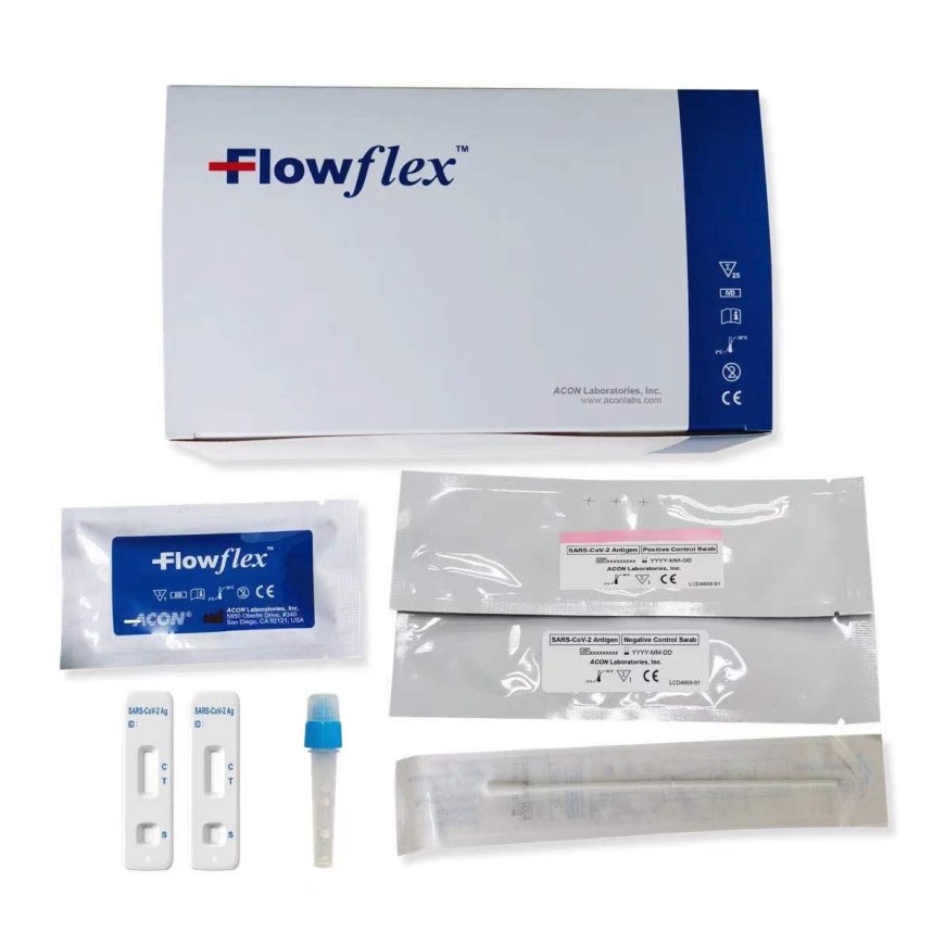 TEST RAPIDE ANTIGÉNIQUE COVID 19 LABORATOIRE FLOWFLEX (BOITE DE 25)