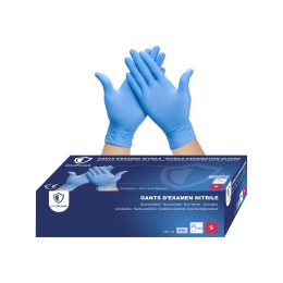 Gant Nitrile Médical non poudré – Bleu – marque One Protek - Taille S/M/L/XL/XXL