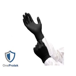 Gant Nitrile Médical non poudré – Noir – marque One Protek - Taille XS/S/M/L/XL/XXL